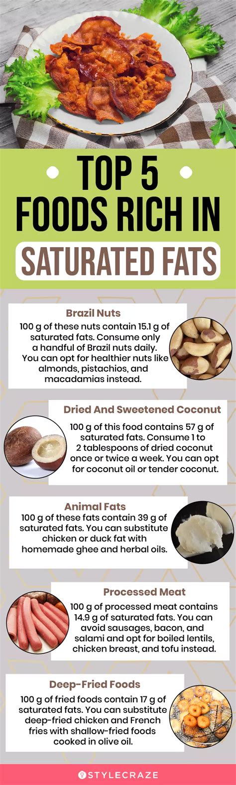 10 Foods High In Saturated Fats You Must Limit Eating