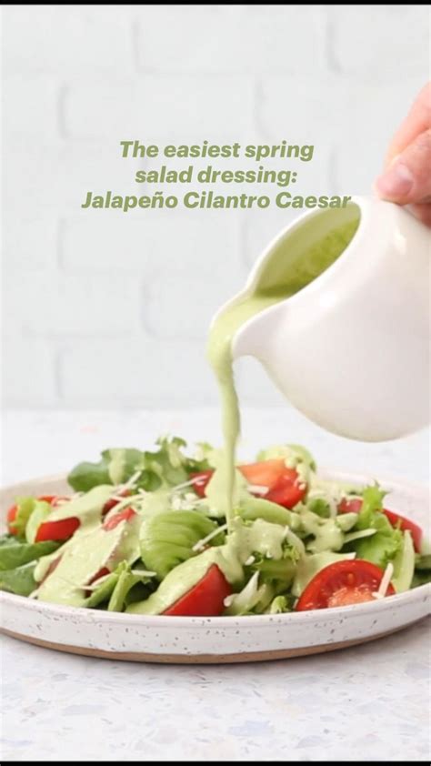 Jalapeno Cilantro Caesar Dressing Recipe In 2024 Healthy Recipes Clean Eating Recipes Lunch