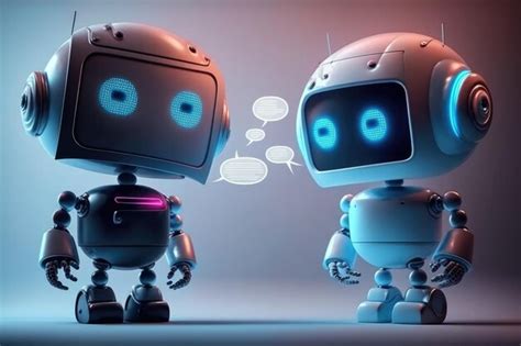 Lindo Personaje Robot Chatbot Para Chat En Redes Sociales Foto Premium