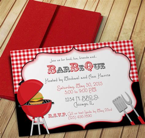 Bbq Invitation 17 Examples Illustrator Word Pages Photoshop