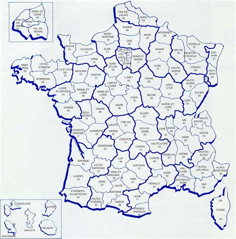 French Departments Map