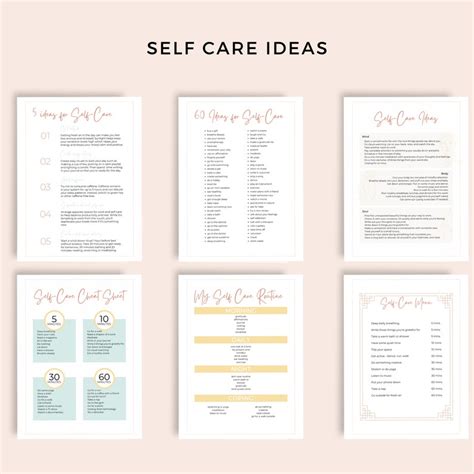 Self Care Planner Printable Self Care Ideas Routines Menopause Perimenopause Journal