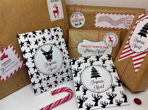 Etiquettes Et Pochettes Cadeaux De Noël à Imprimer éco Responsable 100