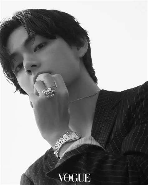 Bts Vogue Korea D Voile De Nouvelles Photos De V Pour Cartier K Gen