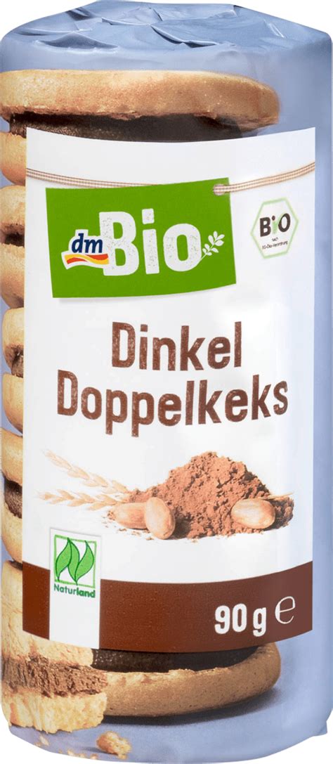 DmBio Kekse Dinkel Doppelkeks Kakao Mini Naturland 90 G Dauerhaft