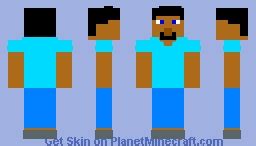 simplified steve Minecraft Skin