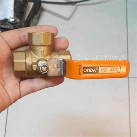 Jual Ball Valve Three Way Inch Onda Tee Stop Keran Air Jakarta