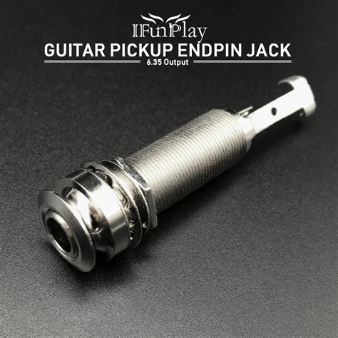 Guitar Pickup Endpin Jack Plug Sockets For Guitar Prong Chrome