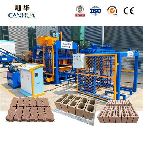 Qt4 15 Mini Brick Plant Automatic Cement Block Making Machinery