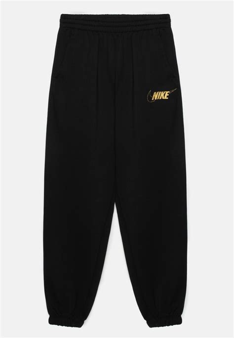 Nike Sportswear Club Loose Pant Tracksuit Bottoms Black Gold Black