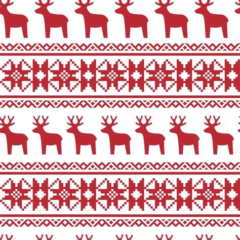 Seamless Nordic Christmas Pattern