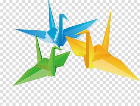 Thousand Origami Cranes Paper Orizuru Colored Paper Cranes Transparent