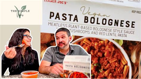 Review Of Trader Joe S Vegan Pasta Bolognese Youtube