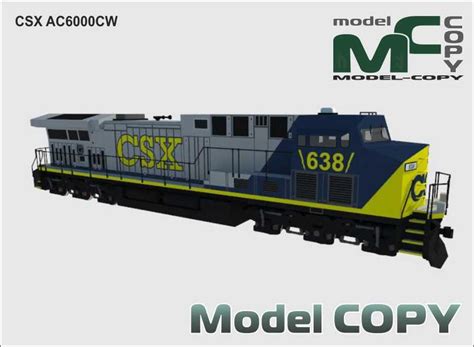 CSX AC6000CW - 3D Model - Model COPY | 3d model, Autocad, Model