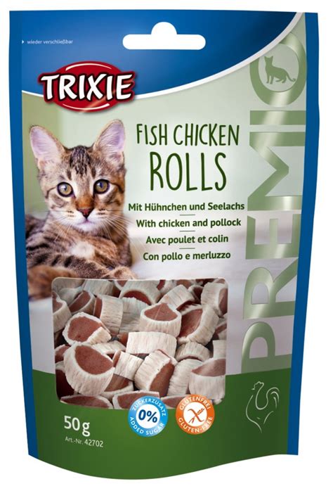 Trixie Premio Fish Chicken Rolls Przysmak Dla Kota Z Kurczaka I Mintaja