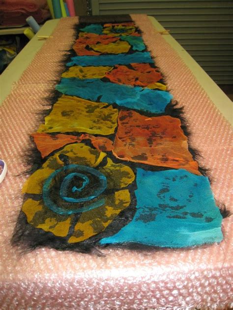 We Spent A Lovely Morning And Afternoon Making These Nuno Felted Mosaic