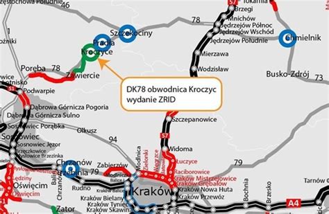 DK 78 Obwodnica Kroczyc ma już pozwolenie budowlane Czekamy na