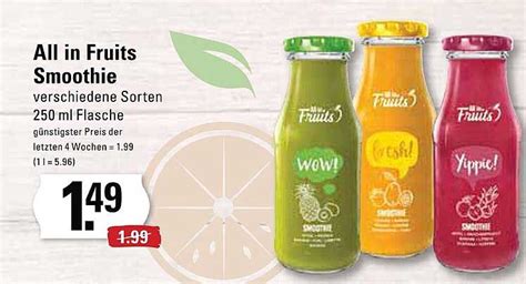 All In Fruits Smoothie Angebot Bei Edeka Frischemarkt 1Prospekte De