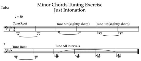 Intonation Exercises Brass Intonation