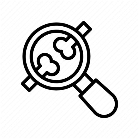 Broken Hospital Magnifying Glass Icon