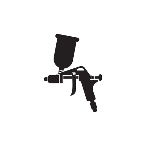 Spray Gun Icon Logo Vector Illustration Design Vector Art At