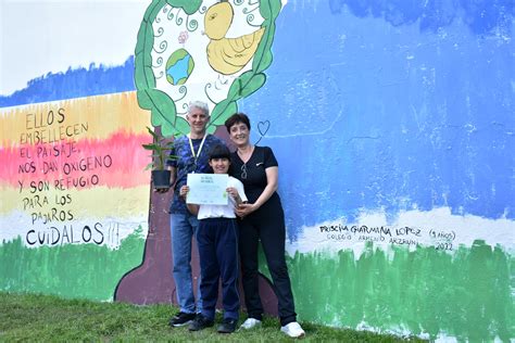 Una Alumna De 9 Años Ganó Un Concurso Ecologista Con Un Dibujo Que Ahora Es Un Mural En Parque