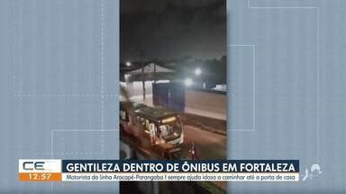 CETV 1ª Edição Fortaleza Motorista de ônibus viraliza ao levar