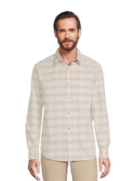 George Mens Corduroy Shirt With Long Sleeves Sizes S 3xl