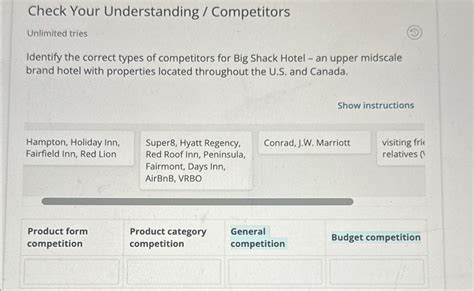 Solved Check Your Understanding CompetitorsUnlimited Chegg