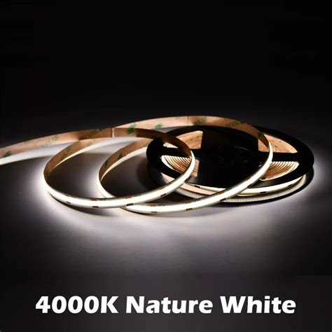 COB LED Strip Light 480 LEDs High Density Flexible 8mm FOB Tape Lights