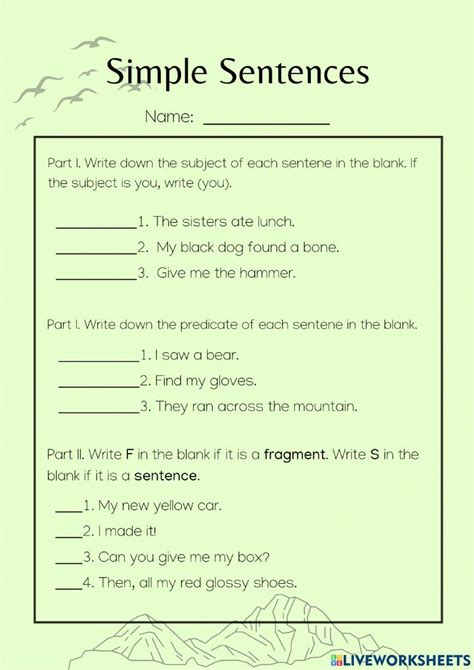 Free Complete Sentence Worksheet 3rd Grade Download Free Complete Sentence Worksheet 3rd Grade