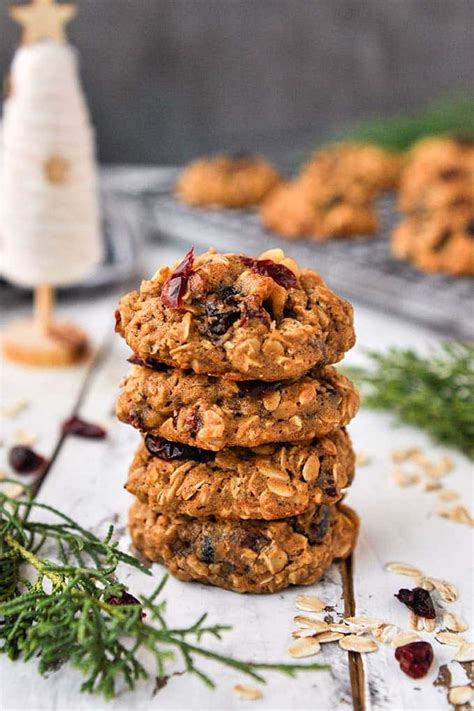 Chewy Oatmeal Cranberry Walnut Cookies Home Cooked Harvest