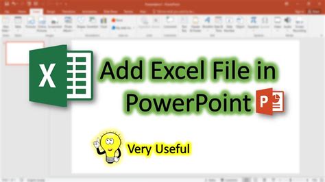 Inserting An Excel Worksheet Into Powerpoint