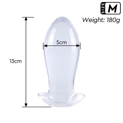 Thetoysvn Anal Plug trong suốt silicon đủ 4 size