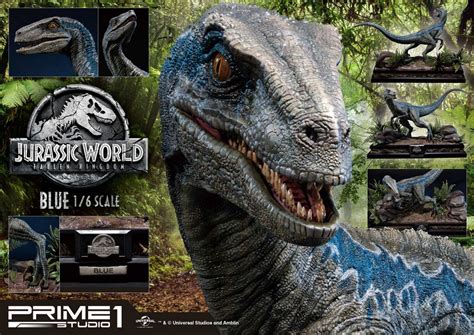 JURASSIC PARK - Premium Format Figure - Jurassic World - Blue - 40cm ...