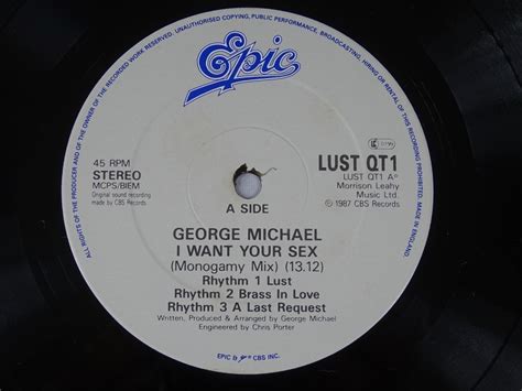 George Michael I Want Your Sex Inch Single Top Hat Records