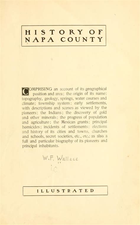 History Of Napa County Comprising An Account Of Its Topography Geology Early