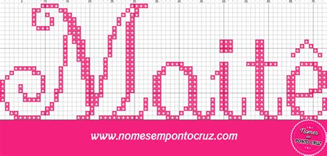 Nomes em Ponto Cruz Nome Maitê em Ponto Cruz 02 Cross Stitching