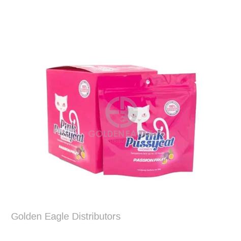 Pink Pussycat Honey Packet 12 Display Golden Eagle Distributors