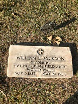 William Earl Jackson 1883 1954 Mémorial Find a Grave