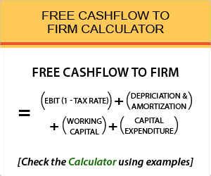 Free Cashflow To Firm Calculator Find Formula Check Example More