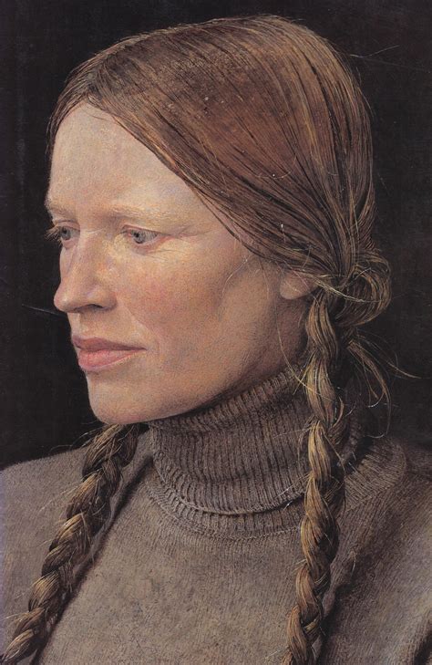 Artwork Braids Andrew Wyeth Oil On Canvas 1979 R Art