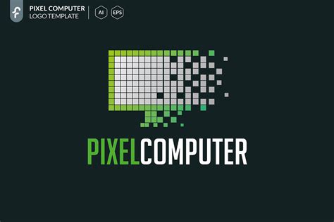 Pixel Computer Logo Creative Logo Templates Creative Market