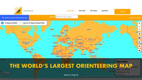 worlds largest orienteering map  map wwwo mapch