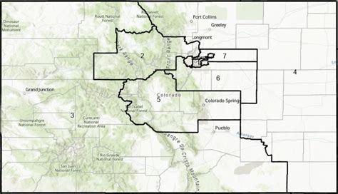 Colorado New Congressional Districts Map