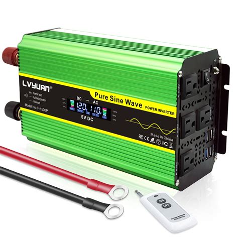 Lvyuan Watts Pure Sine Wave Power Inverter Dc V To Ac V V