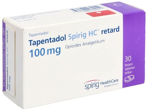 TAPENTADOL Spirig HC Retard Ret Tabl 100 Mg Blist 30 Stk Online Bestellen