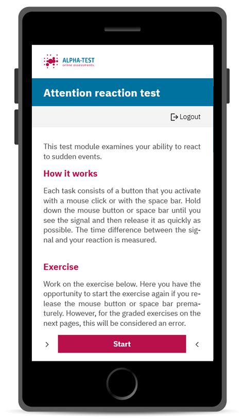 AT-react - Reaction Test | ALPHA-TEST