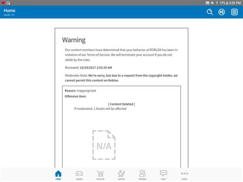 The Stupidest Reason I Got A Warning From Roblox Roblox Amino