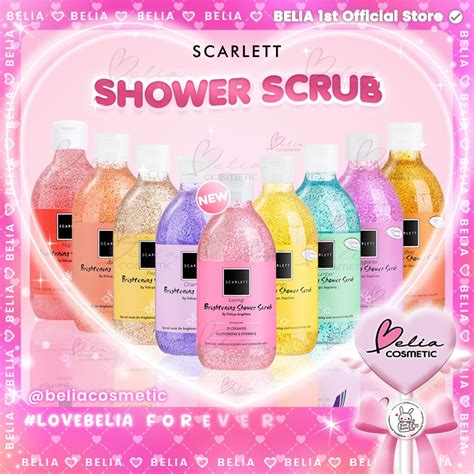 Jual Belia Scarlett Whitening Shower Scrub Ml Sabun Mandi Mewah